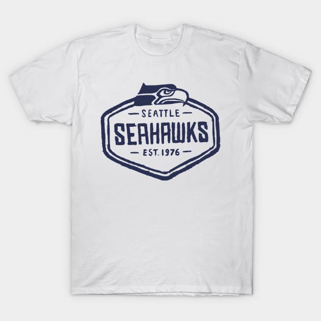 Seattle Seahaaaawks 07 T-Shirt by Very Simple Graph